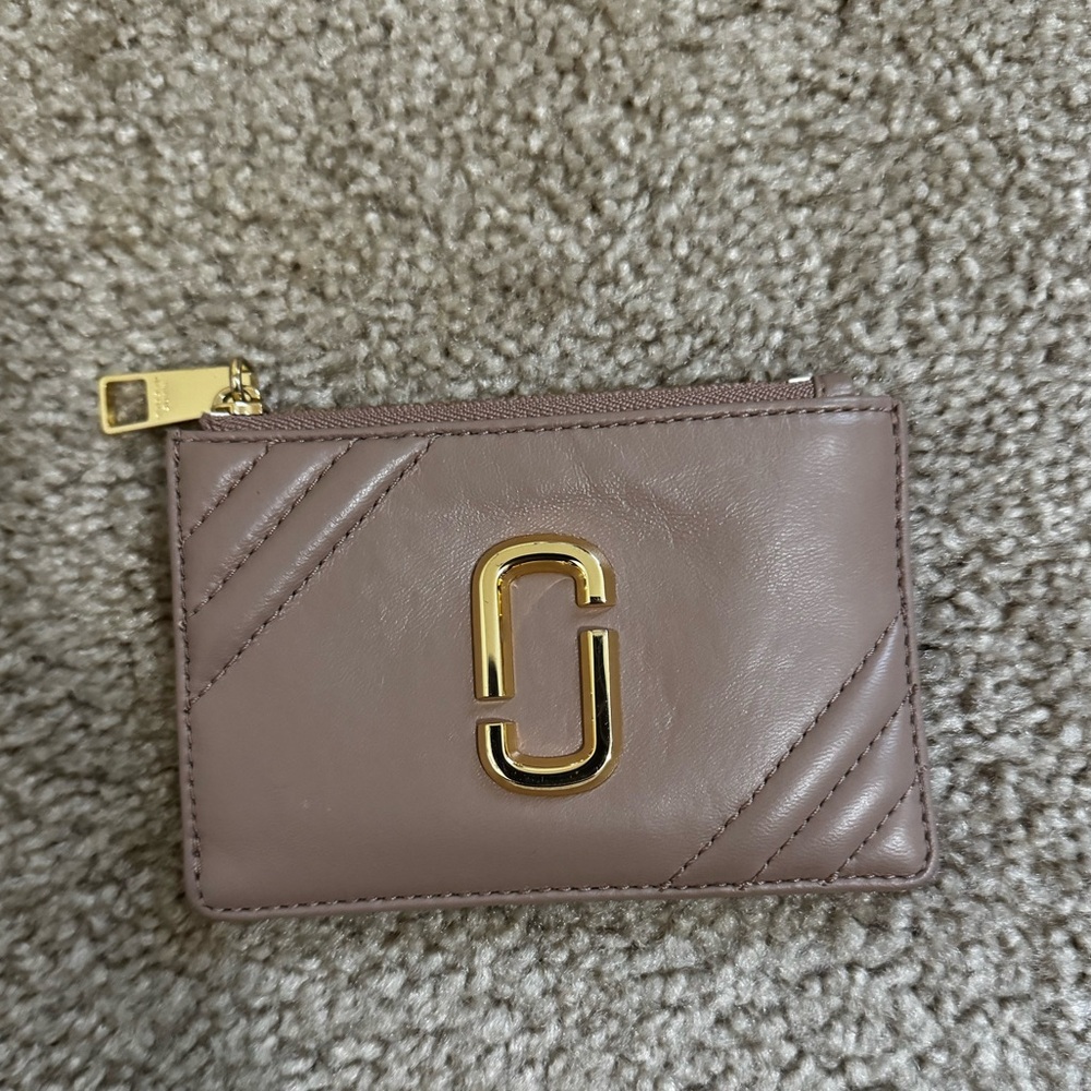 Marc Jacobs Brown Leather Zip Wallet